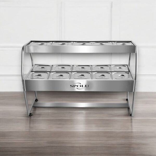 Mesa Buffet Combinada 15 Cubas Spolu SPL-512CO Mockup