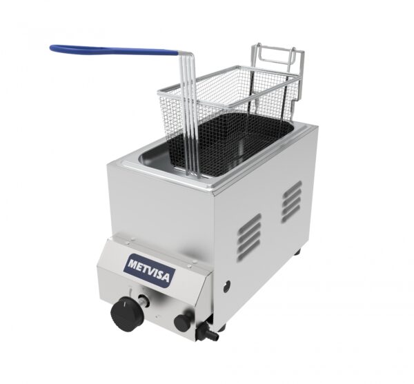 Freidor a gas 3 litros de mesa Metvisa FG3S