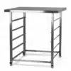 Mesa de Acero Inoxidable con Gavillar para hornos 60 x 40 cm InnovaCook