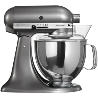 Batidora Planetaria 4,8 L Profesional KitchenAid Artisan Gris Vista Lateral