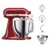 Batidora Planetaria KitchenAid Artisan Roja Imperial Red Rouge Imperial Vista Accesorios