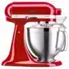 Batidora Planetaria KitchenAid Artisan Roja Imperial Red Rouge Imperial Vista Lateral con Tapa