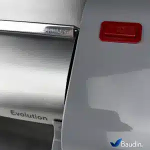 Sobadora Electrica de Mesa 28 cm Marca Anodilar Modelo Evolution Nardo Gray Boton encendido