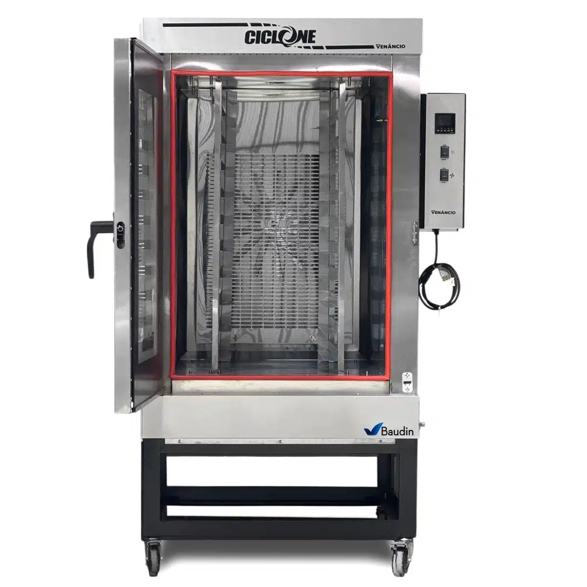 Horno Industrial 10 Bandejas Venancio Ciclone Profesional vista frontal Abierto