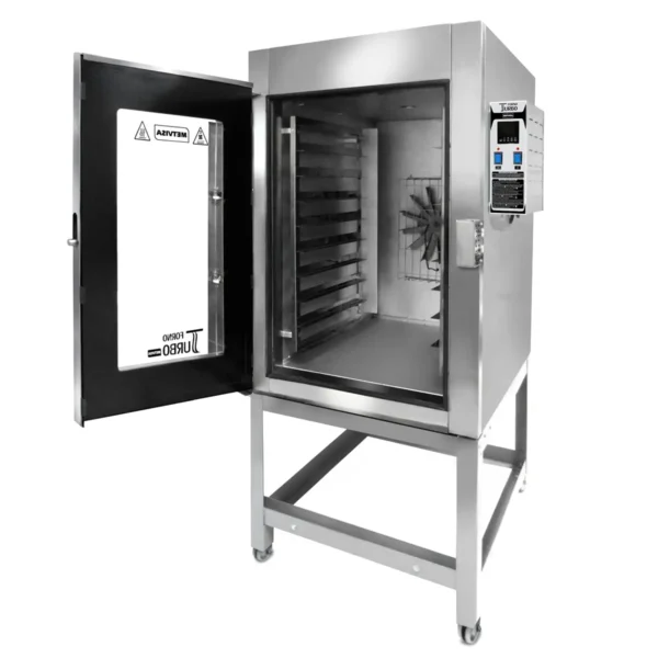 Horno Turbinado Eléctrico 10 Bandejas Metvisa BIMG FTE-300 Abierto
