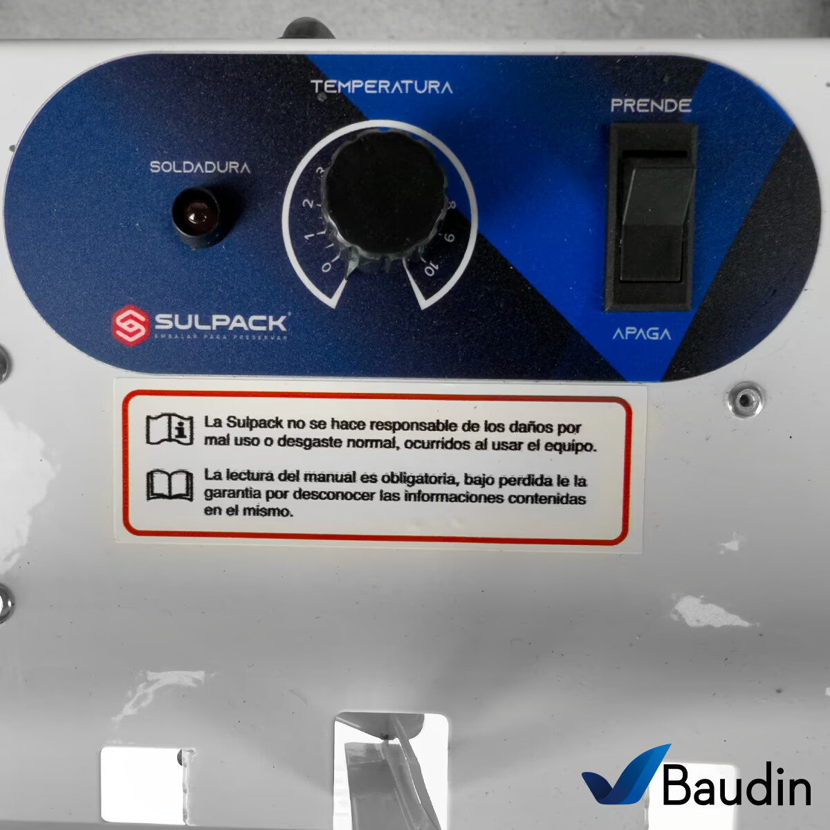 Selladora de bolsas de pie profesional 51 cm Control de Temperatura Sulpack SP 510 TE G2