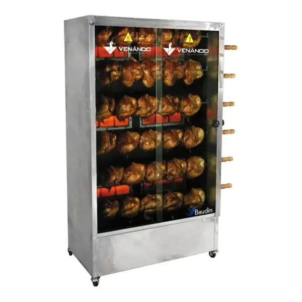 spiedo a gas para 30 pollos Venancio SFG3