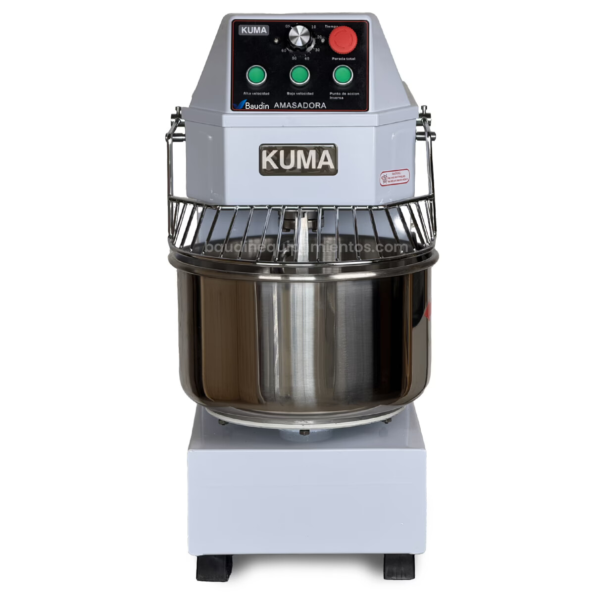 Amasadora 2 Velocidades Kuma 20 Litros SH20 Baudin Vista Frontal