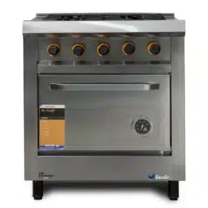 Cocina Industrial 4 Hornallas Morelli Horno Pizzero piso piedra Mr Cheff 750