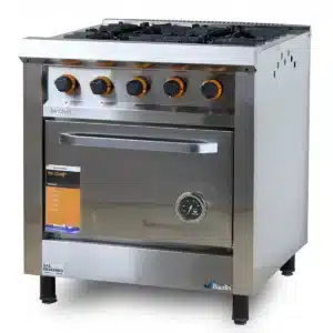 Cocina Industrial 4 Hornallas Morelli Horno Pizzero piso piedra Mr Cheff 750 Baudin