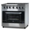 Cocina Profesional 6 Hornallas con Horno Pizzero piso de piedra refractaria Industrial Morelli Cheff 900