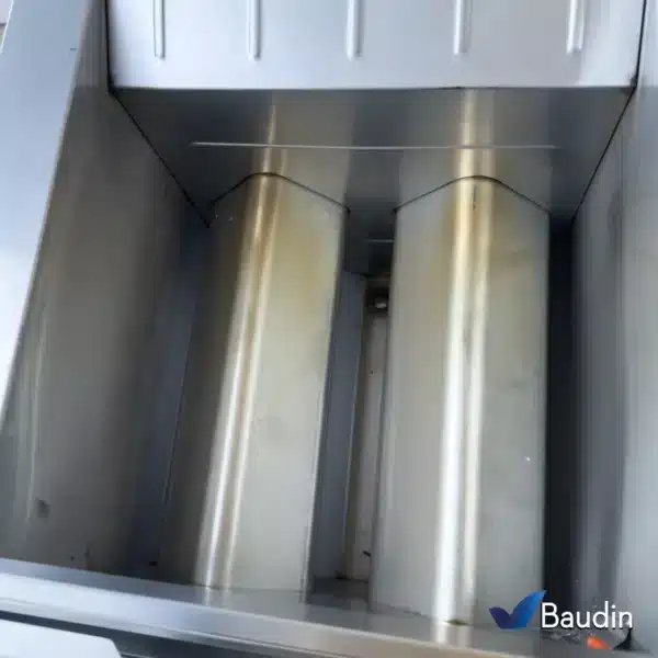 Freidora a gas Agua y Aceite 30 Litros Morelli F-Matic 30 Baudin Vista Interior Cuba Real