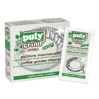 Limpiador de muelas de cafe en cristales puly grind verde crystals