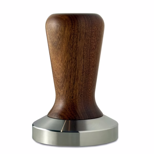 Tamper 58 mm Profesional Mango Madera Base Acero Inoxidable