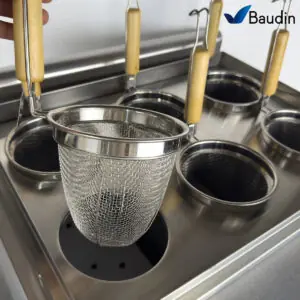 Cuece Pasta de Mesa Flamemax HEN-706A Detalle Canastos