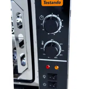 Horno Convector 4 Bandejas 35 x 35 cm Tostando FC70A Vista Control de temperatura y tiempo