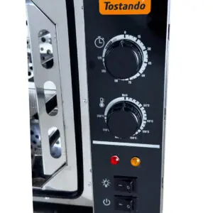 Horno Convector 4 Bandejas 35 x 35 cm Tostando FC70A Vista Control de temperatura y tiempo