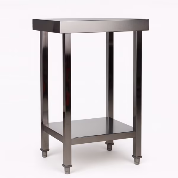 Mesa de Acero Inoxidable 60x50 cm Con Estante Baudin ME-659 Principal