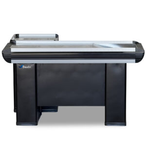 Mueble Pasillo de caja para supermercado Checkout 150 cm Kuma CHK15 Lateral