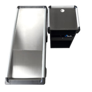 Mueble Pasillo de caja para supermercado Checkout 150 cm Kuma CHK15 Vista Superior