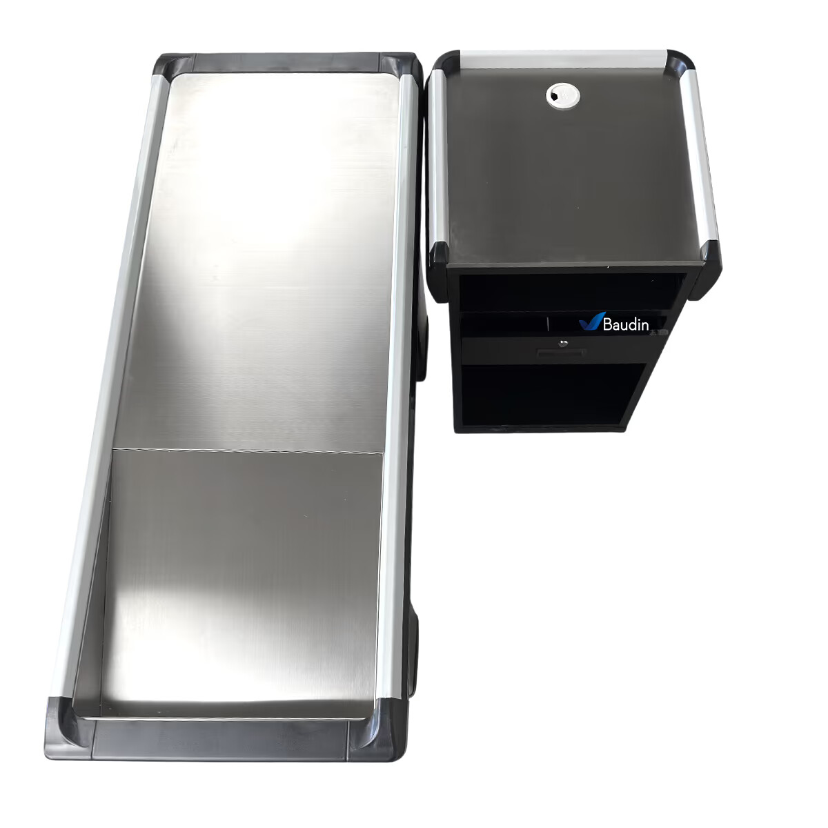 Mueble Pasillo de caja para supermercado Checkout 150 cm Kuma CHK15 Vista Superior