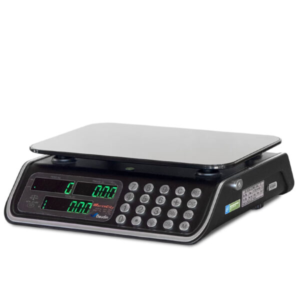 Balanza Comercial 30 kg con Batería y Visor LED Mercocity ACS-C LED Principal