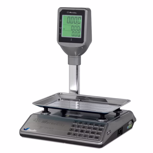 Balanza Comercial con Torre 30 kg ACS-L2 LCD Baudin