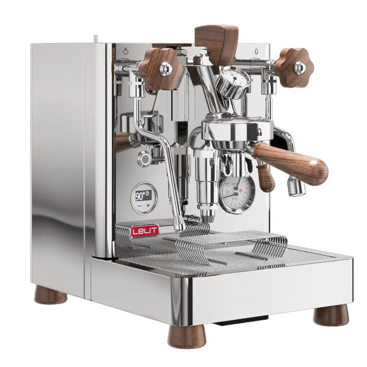 Cafetera Expresso Acero Inox y Nogal Lelit Bianca PL162T-120 Principal