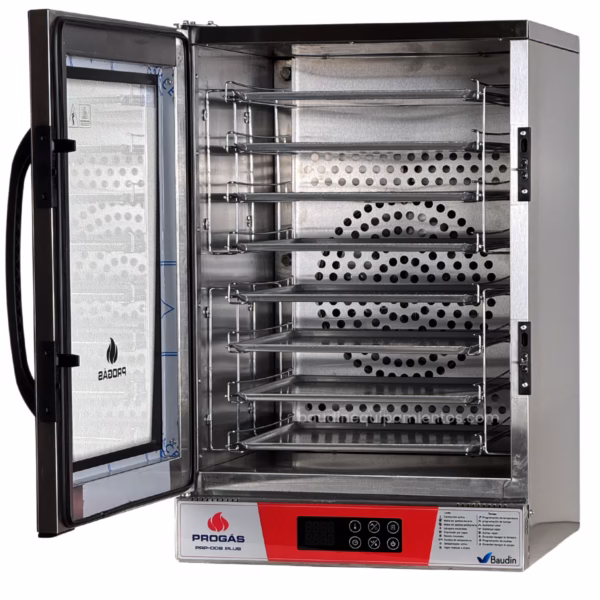 Horno Convector 8 Bandejas Eléctrico Progas PRP-008 Plus Abierto