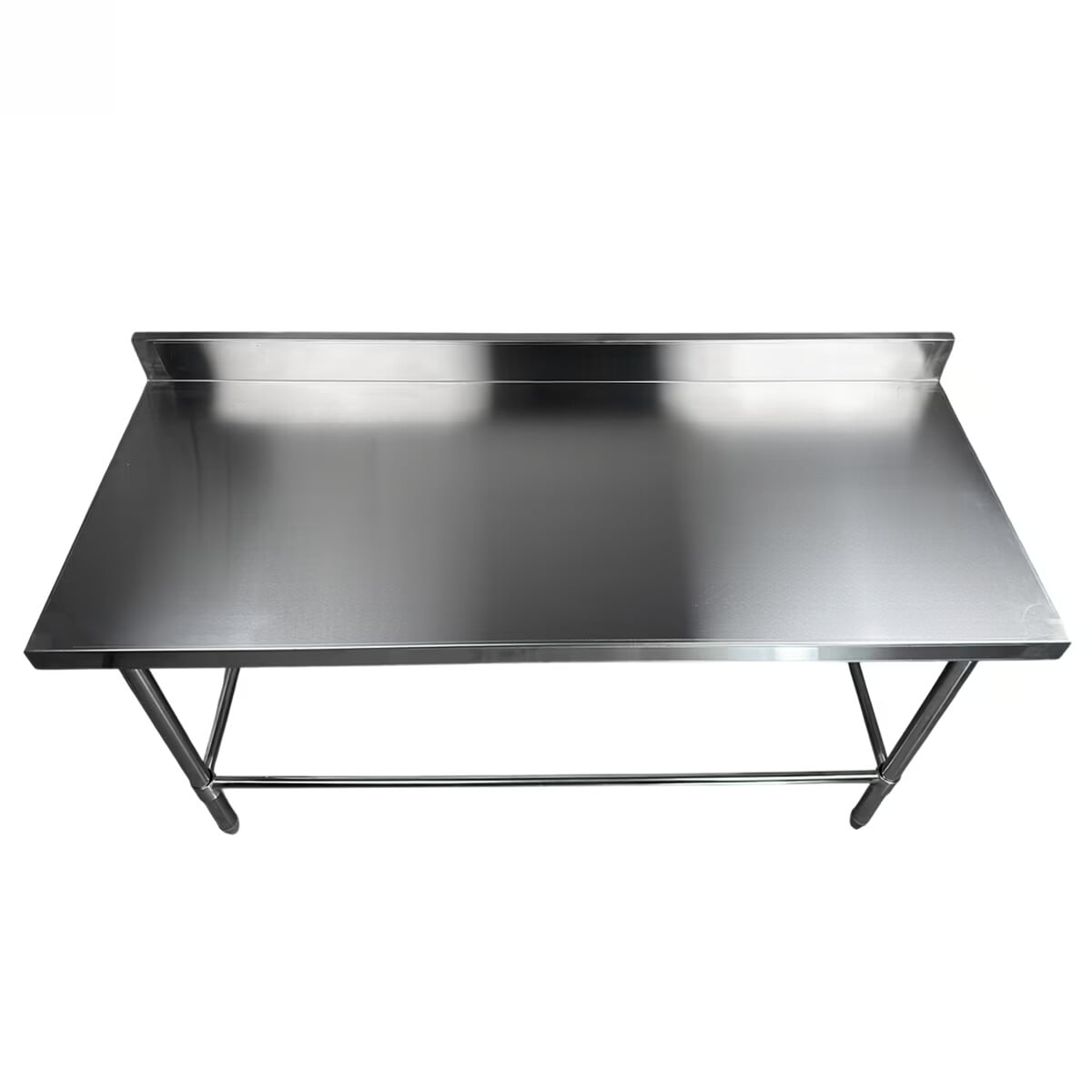 Mesa de Acero Inoxidable 150x60 cm zocalo Lundar DM21-6-1500 Superior