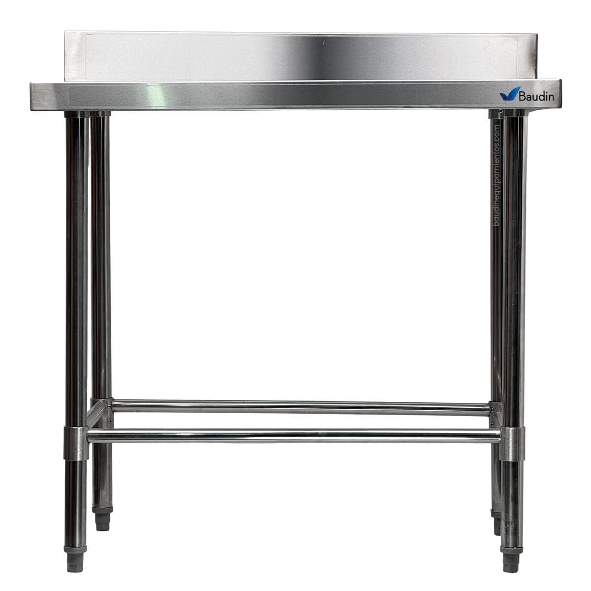 Mesa de Acero Inoxidable 90×60 cm zócalo Lundar DM21-6-900