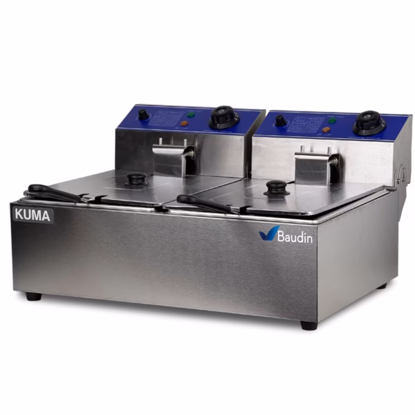 Freidor Eléctrico Profesional 6 + 6 Litros Kuma HEF-66