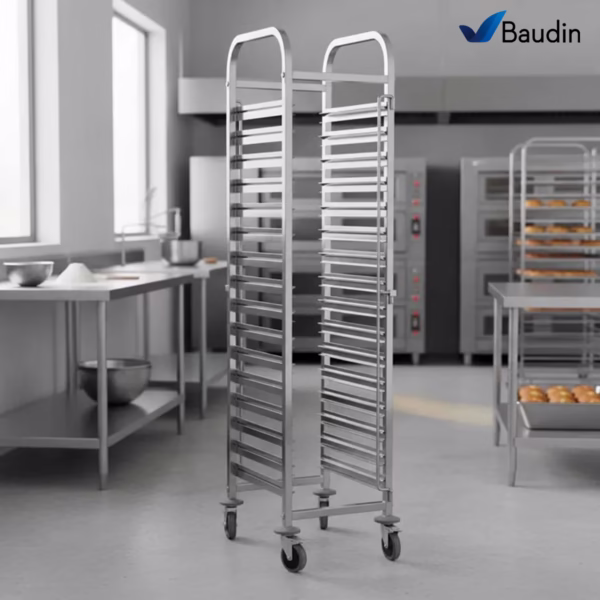 Gavillar 16 Bandejas Acero Inoxidable GN1-1 Kuma X1305 Mockup