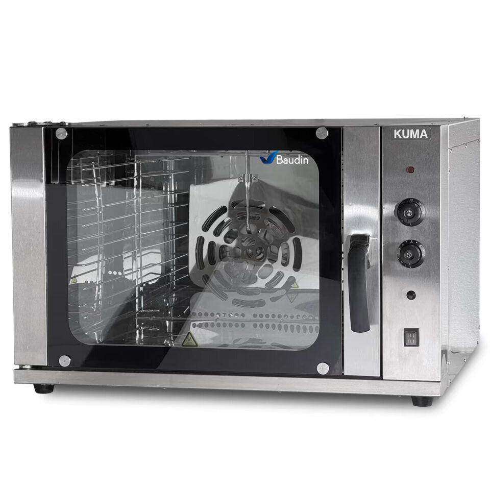 Horno convector 4 bandejas Kuma HEO-08 con inyección de vapor