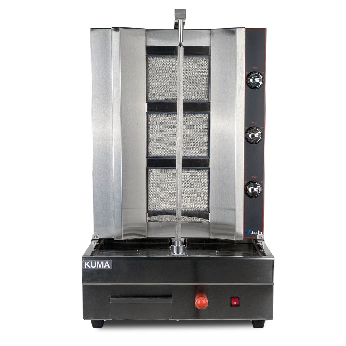 Horno Shawarma a gas 3 Quemadores Kuma HGS-R3 Frontal