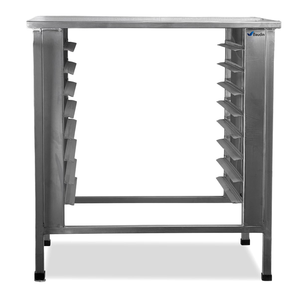 Mesa de Acero Inoxidable con Gavillar 8 bandejas 60x40 y o 58x68 baudin