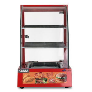 Vitrina Sobre Mesada Caliente Vidrio Curvo Kuma HW-1PA