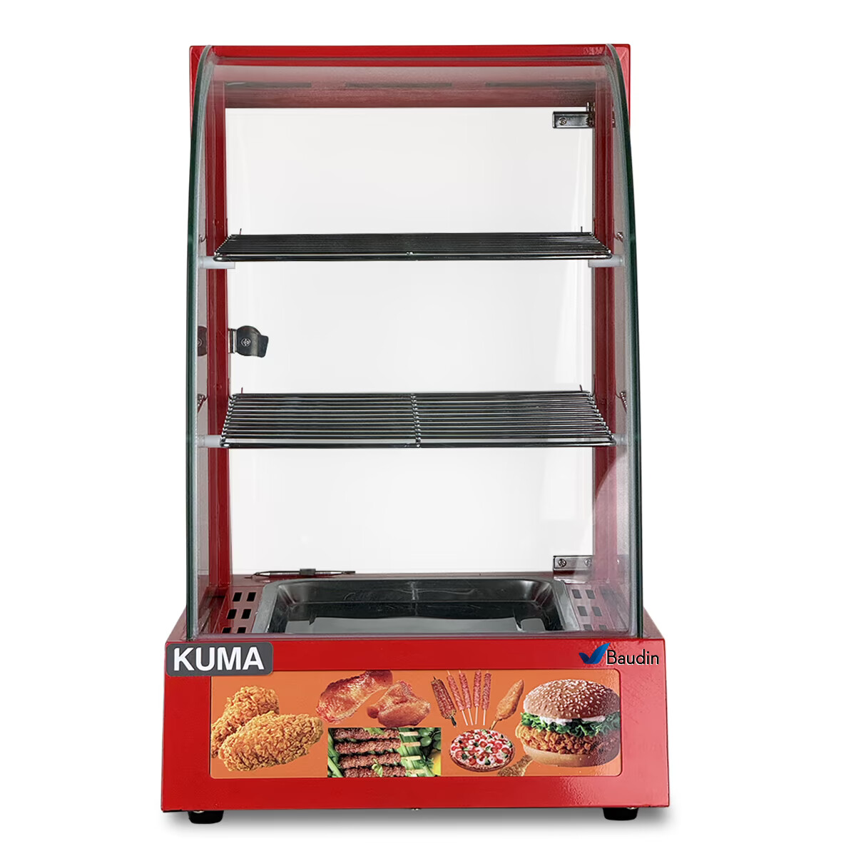 Vitrina Sobre Mesada Caliente Vidrio Curvo Kuma HW-1PA