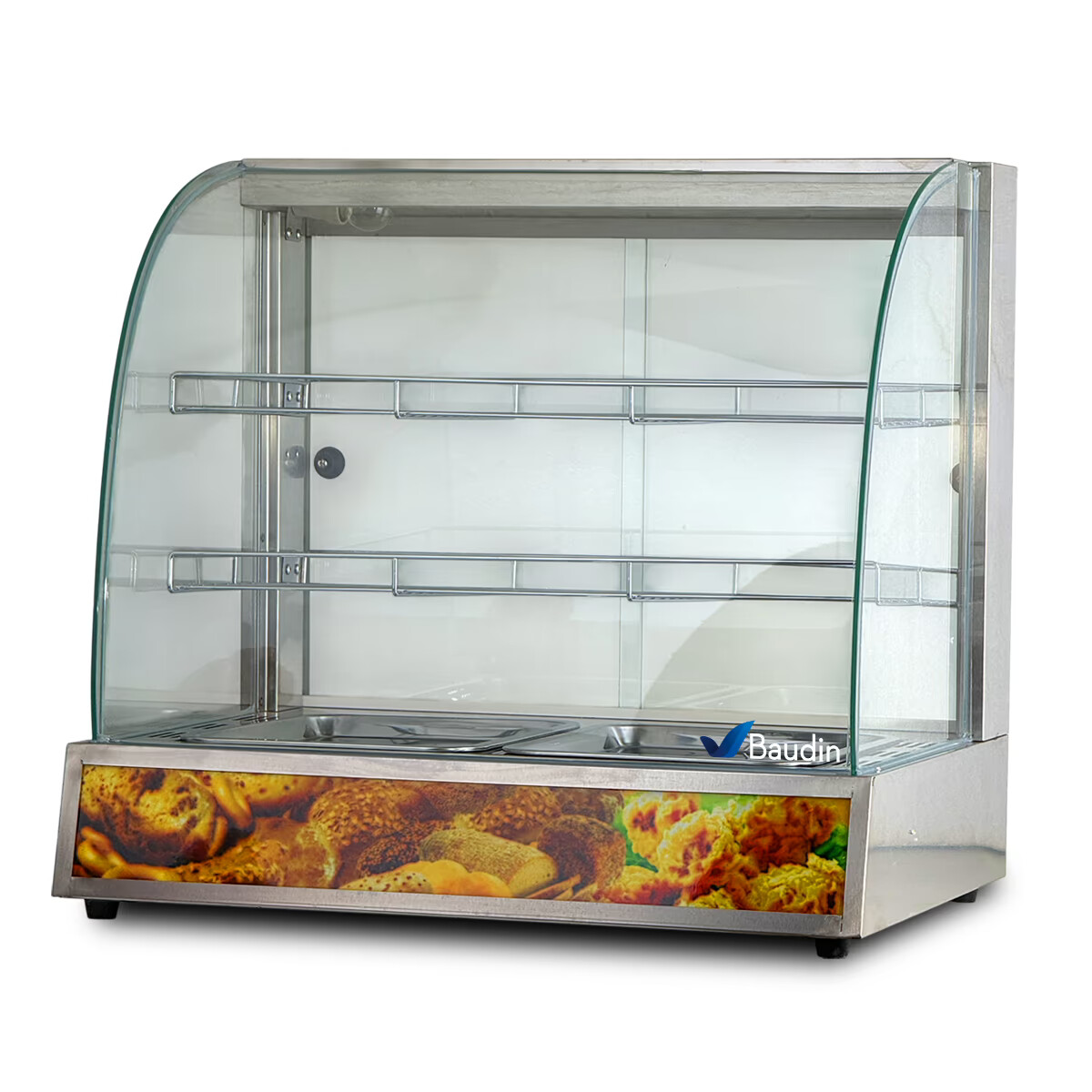 Vitrina Caliente Curva con Humedad Kuma HW-2PS