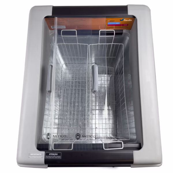 fREEZER HORIZONTAL Compacto Isla de Congelados Aritoc New Slim 150 NS150 Baudin vista Interior