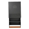 Cajon Knock Box Negro mango Madera Nogal KB-9-10 Abierto Superior