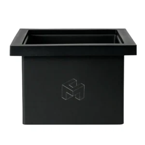 Knock Box Empotrable Sin Fondo Tolva de Descarga CoffeeMax KB-1 Frontal