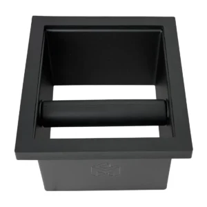 Knock Box Empotrable Sin Fondo Tolva de Descarga CoffeeMax KB-1 Vista Superior