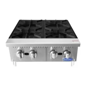 Anafe Industrial a Gas 4 Hornallas Sobremesa | CookRite ACHP-4