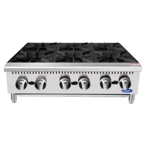 Anafe Industrial a Gas 6 Hornallas Sobremesa | CookRite ACHP-6