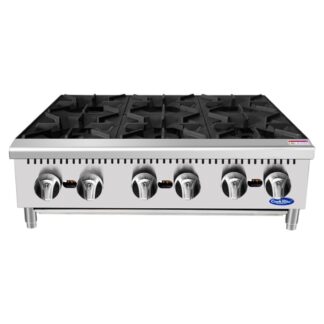 Anafe Industrial a Gas 6 Hornallas Sobremesa | CookRite ACHP-6