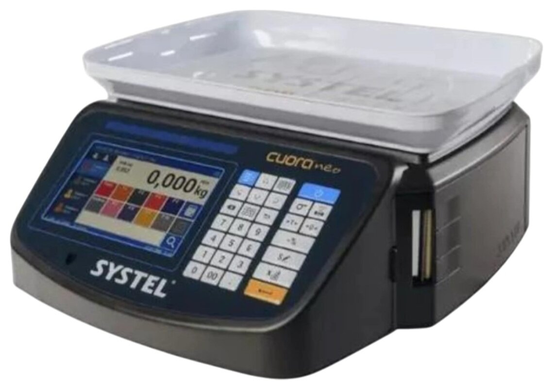 Balanza Systel Cuora Neo 30 kg con pantalla táctil – versión sin mástil con bandeja