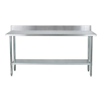 Mesa de Acero Inoxidable 120x60 cm zocalo y estante | Jameco WT-1200E