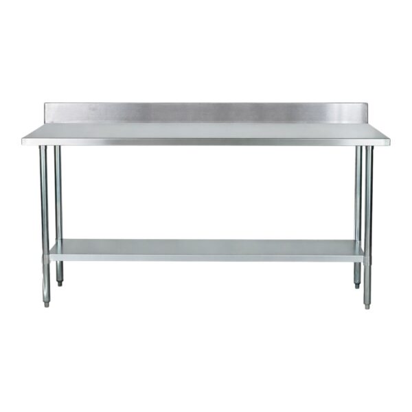 Mesa de Acero Inoxidable 120x60 cm zocalo y estante | Jameco WT-1200E