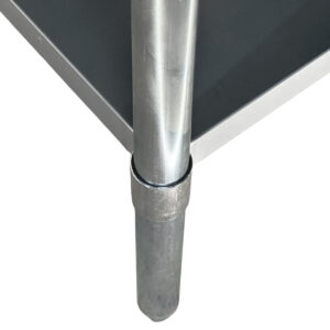 Mesa de Acero Inoxidable 120x60 cm zocalo y estante | Jameco WT-1200E